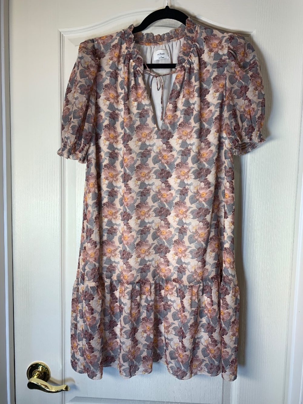 Wilfred Floral Chiffon Mini Dress Size S Romantic Cottagecore